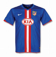 The logo that used to have a green tree with red fruits now changes into a green tree only with the more soft design. Atletico Madrid 2010 11 Away Kit