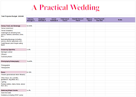 Wedding Budget Sample Under Fontanacountryinn Com