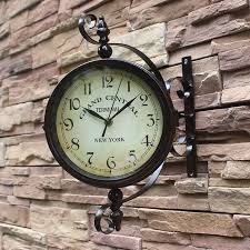 Decor Clock Vintage Wrought Iron