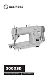 3000sd Industrial Sewing Machine Instruction Manual