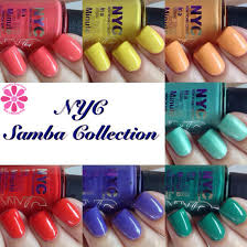 nyc samba collection nail polishes