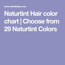 Naturtint Hair Color Chart Choose From 29 Naturtint Colors