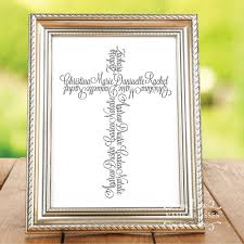 grandchildren name cross gift for