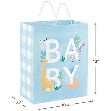 hallmark gift bag baby large blue