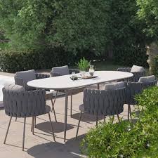 7 Pieces Rope Woven Outdoor Dining Set