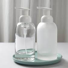 Clear Glass Foam Pump Liquid Soap