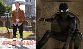 Referencing spidey's suit that he's also wearing in the picture, holland quipped: Spider Man Far From Home Tom Holland Loves His New Suits For This Hilarious Reason Films Entertainment Express Co Uk
