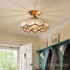 Ceiling lights chandeliers sconces vanity lights linear. American Country Style Led Ceiling Lights Copper For Living Room Kitchen Bedroon Vintage Plafonnier Led Hanging Light Glass Lamp From Szq15302863010 8 05 Dhgate Com