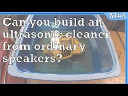 an ultrasonic cleaner