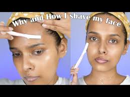 face shaving routine