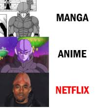 Six months after the defeat of majin buu, the mighty saiyan son goku continues his quest on becoming stronger. Manga Anime Netflix Anime Meme On Me Me