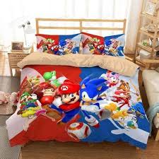 Mario And Sonic Bedding Set Teeruto
