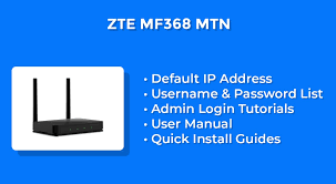 Based on your local ip address, pick the correct ip address from the list above and click admin. Zte Mf368 Mtn Router Admin Login