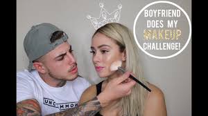 boyfriend does my makeup challenge