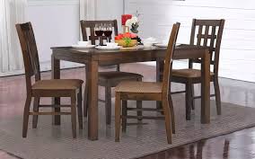 The table is made from well dried hardwood mahogany timber and polished with a glossy varnish to give it a lasting impact. Buy Royaloak Muar Malaysian Wooden 4 Seater Dining Table Set Online