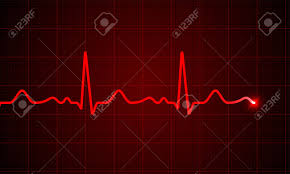 Heart Cardiogram Pulse Chart On Electrocardiogram Monitor Vector