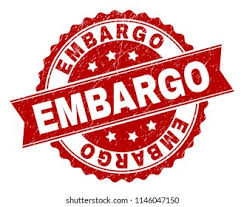 نتیجه جستجوی لغت [embargo] در گوگل