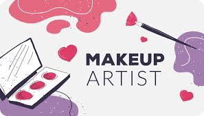 makeup artist palette with colors and