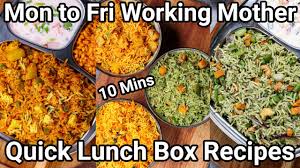 working mother lunch box recipes