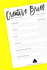 How To Define Your Business Free Creative Brief Worksheet Pdf
