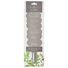 sophie conran gardening metal herb labels