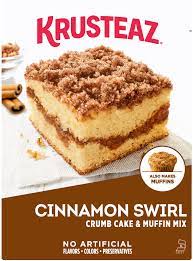 cinnamon swirl crumb cake krusteaz