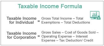 taxable income formula examples how