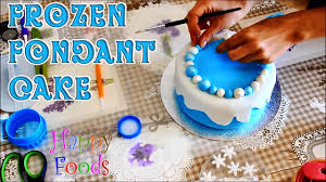 disney frozen fondant icing cake