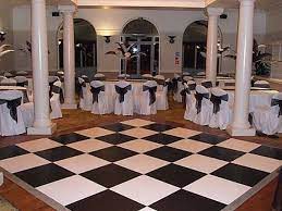 black and white dance floor al