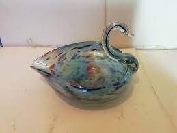 Vintage Murano Style Large Glass Swan