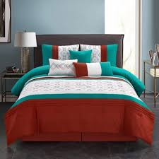 7 Piece Bedding Comforter Set Luxury