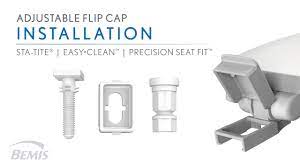 flip cap easy clean toilet seat stays