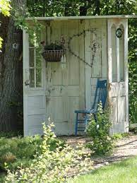 Garden Shed Made Of Old Doors 1001