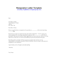 Resignation Letter Sample Pdf Resignation Letter Format