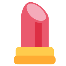 free lipstick icon in flat style