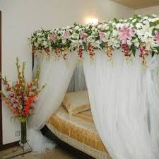 bridal bed room decoration for 1st