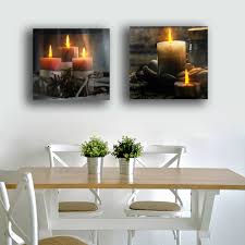 Us 13 49 25 Off Lighted Canvas Painting Window Candles Lowes Best Electric Dusk To Dawn Spa Canvas Print Led Wall Art Picture Decor Battery Open In
