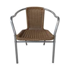 metal frame rattan restaurant chair