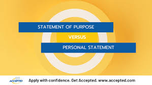 of purpose versus personal statement