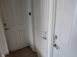 bedroom door lock installation in