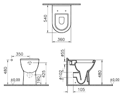 Comfort Height Back To Wall Wc Pan