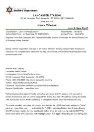 news release los angeles county