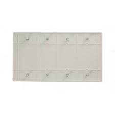 Leviton White 4 Gang Blank Plate Wall