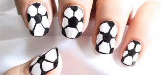 how to draw football nail art in 6 easy