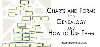 Charts And Forms For Genealogy And How To Use Them