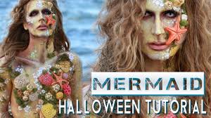 mermaid siren halloween costume makeup