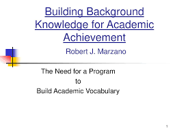The Need For A Program To Build Academic Vocabulary Ppt