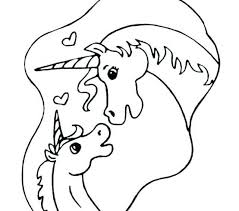 A long time ago, people believed in creatures that looked like white horses or goats, with one horn in the middle of their forehead. Coloring Pages Mom And Baby Unicorn Coloring Pages