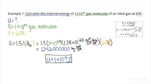 How To Calculate The Internal Energy Of