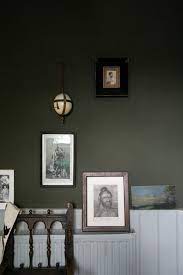 Olive Sage Dark Green Walls Paint